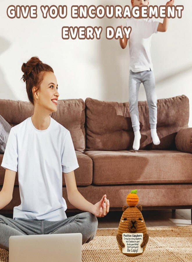 squishy Crochet Toys, Soft Crochet Dolls for Girls, Soft Toys Handmade Gifts with Message for Women Men Friends Coworkers Birthday Christmas Gift Home Decor (Brown C) - Image 4